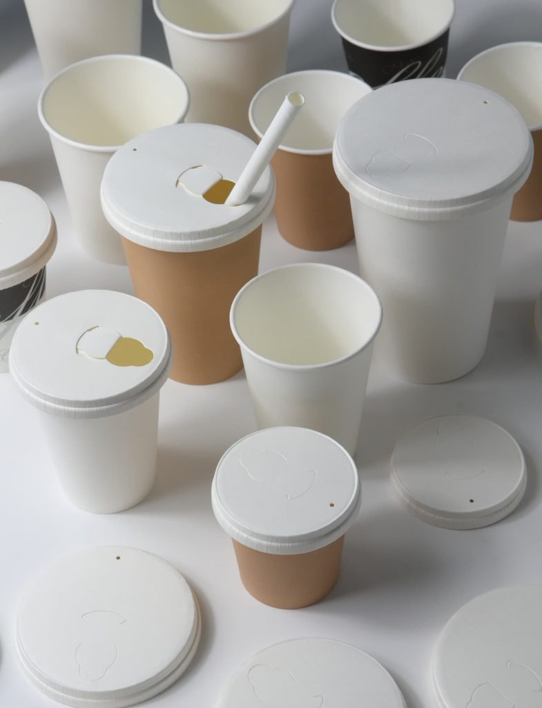 Gobelets à Soupe En Carton 350ml Avec Couvercle - Lot De 50 - Blancs, Pour Emporter - Aliments, Glace, Restes